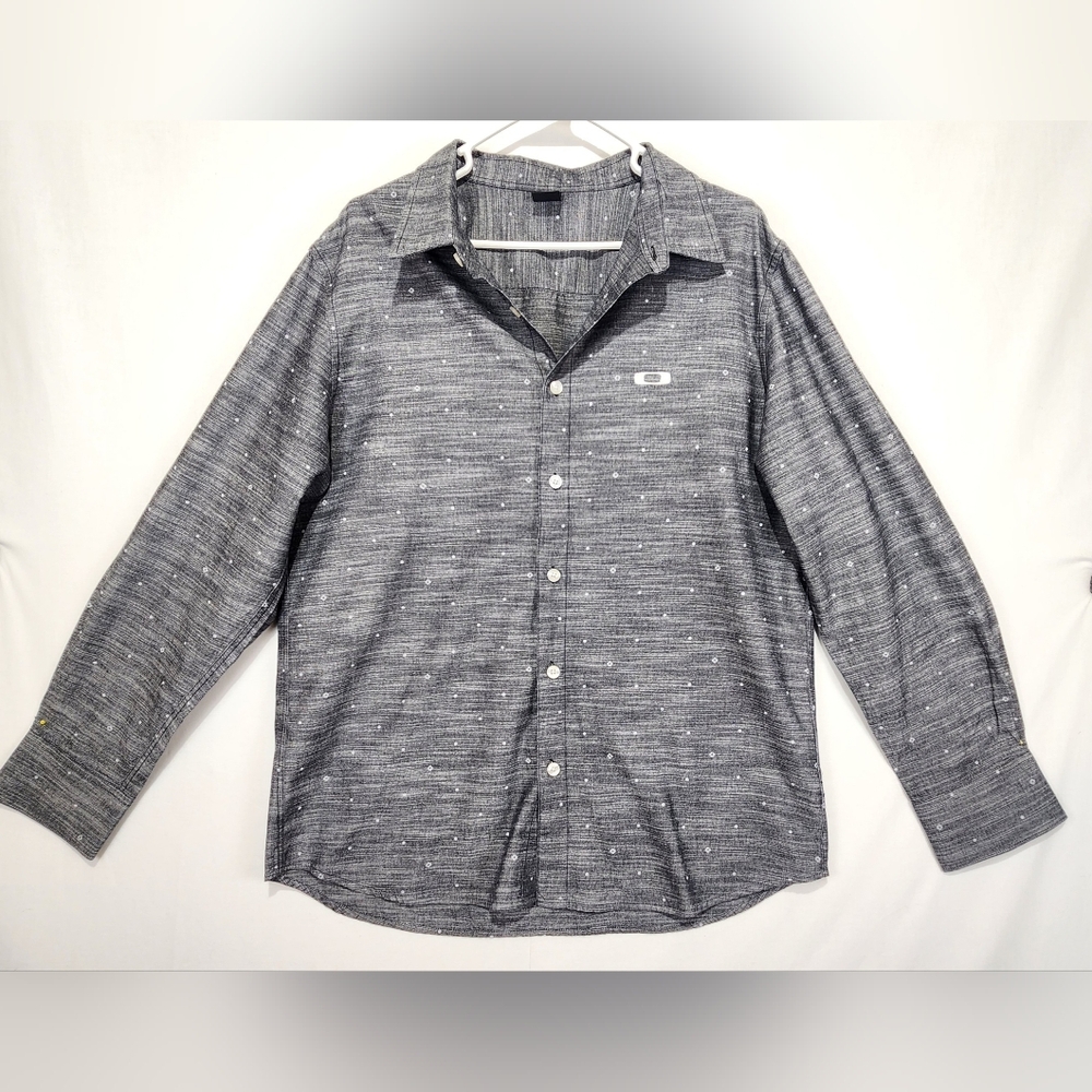 Oakley Men's Gray Button-Up Shirt Size‎ L